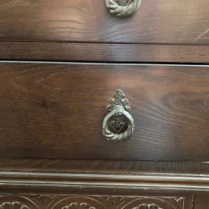 Dark wood bureau - Image 6