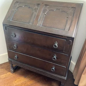 Dark wood bureau