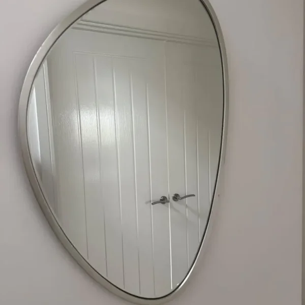 Silver Pebble Mirror