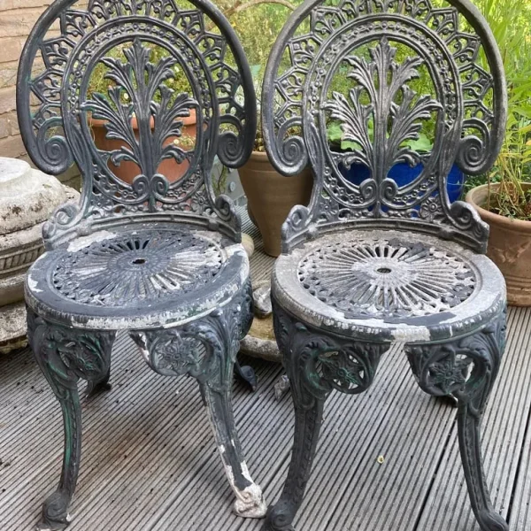 Two Jardine Leisure Coalbrookdale Aluminium Garden Chairs