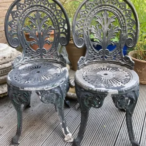 Two Jardine Leisure Coalbrookdale Aluminium Garden Chairs