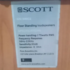 Scott Floor Standing Speakers - Image 6