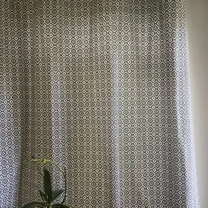 John Lewis grey and white cotton curtains - Image 4