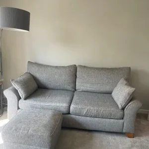 Grey 4 seater sofa - Image 2