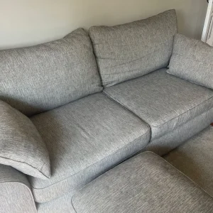 Grey 4 seater sofa - Image 4