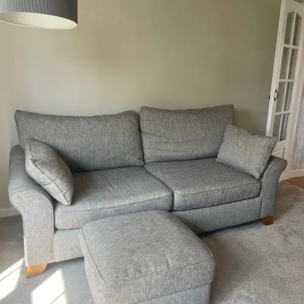 Grey 4 seater sofa
