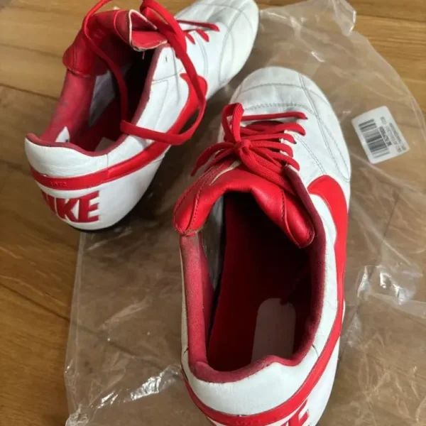 Football Boots - Nike - Real Leather - White - Size 9