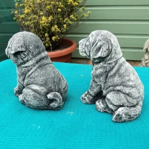 Concrete small dog statues - Image 2