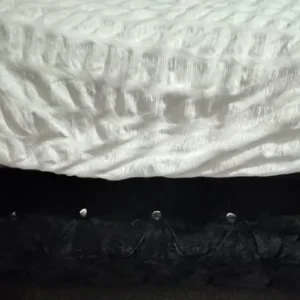 Black velvet king size bed frame - Image 4