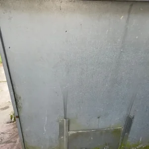 Metal coal bunker