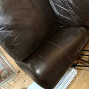 DFS real leather 3-seater sofa - Image 3