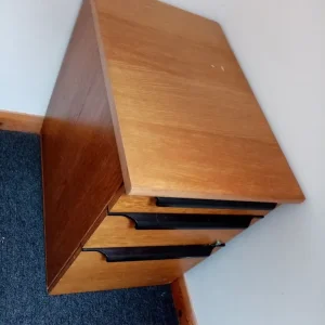 Wooden Filing Cabinet with Three Drawers - Image 2