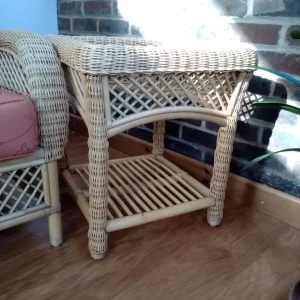Conservatory Garden Chair with Side Table - Image 3