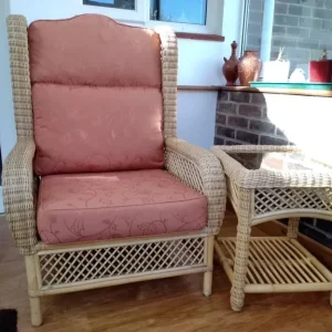 Conservatory Garden Chair with Side Table