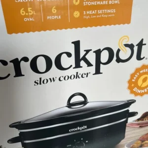 Crock-Pot Slow Cooker 6.5L ceramic with removable bowl, works perfectly - Image 2