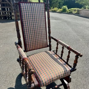 Antique American Platform Rocking Chair – Victorian Style - Image 5