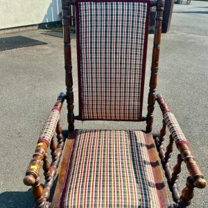 Antique American Platform Rocking Chair – Victorian Style - Image 6
