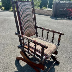 Antique American Platform Rocking Chair – Victorian Style