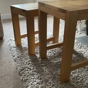 Solid Oak Nest of Tables - Image 3