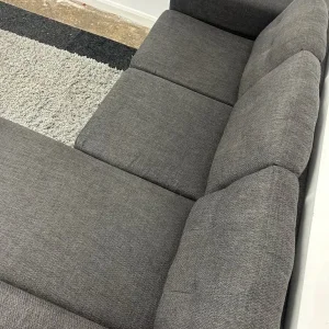 Grey L shape sofa with reversible chaise - Image 5