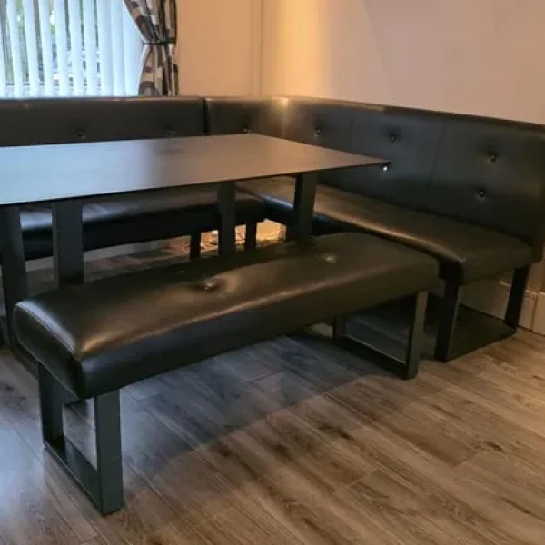 Table and corner bench set