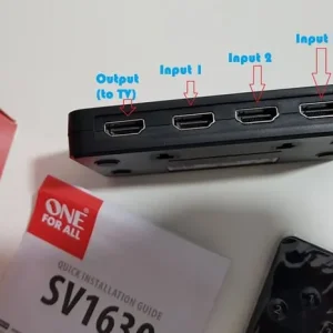 HDMI Switch (3 port) with remote 1630 model - Image 4