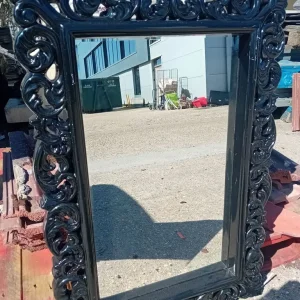 Stylish black framed mirror - Image 2
