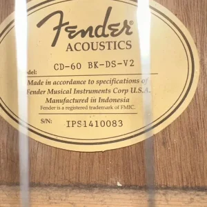 Fender CD-60 V2 acoustic guitar - Image 3