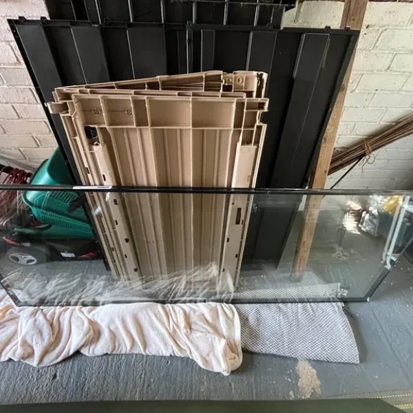 Double glazed glass panel