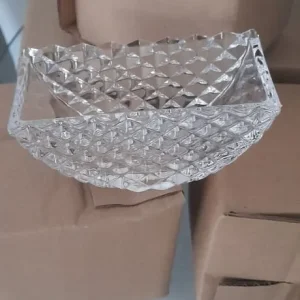 Two modern ceiling lights with chrome glass shades - Image 8