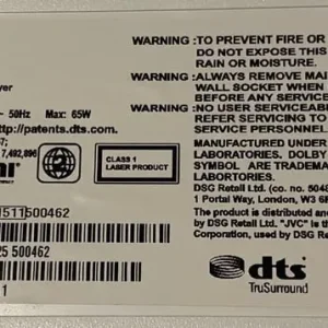 White A Rated JVC 32 Inch HD TV With Built-in DVD - Image 3