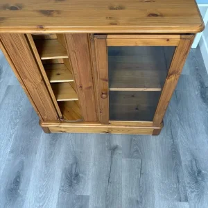 Oak Cabinet with Rotating Door - Image 2