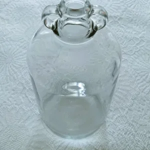 Vintage Demijohn Large Clear Glass 5 Litre Bell Jar with Handles - Image 7