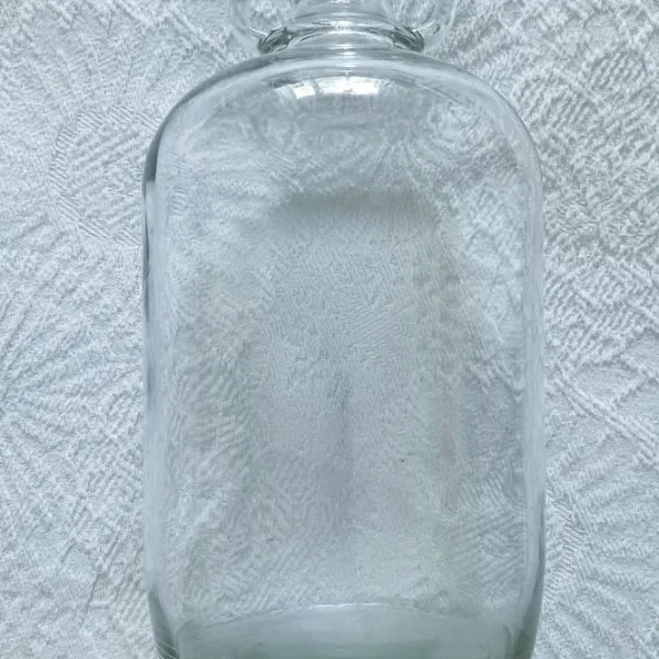 Vintage Demijohn Large Clear Glass 5 Litre Bell Jar with Handles