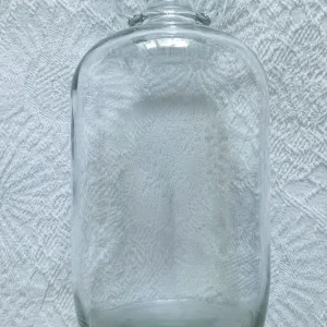 Vintage Demijohn Large Clear Glass 5 Litre Bell Jar with Handles