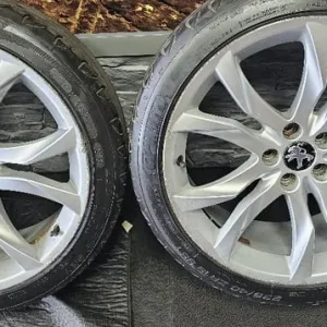 Peugeot 19 inch alloy wheels with 4 tyres - Image 2