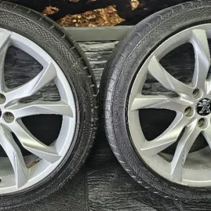 Peugeot 19 inch alloy wheels with 4 tyres - Image 3