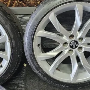 Peugeot 19 inch alloy wheels with 4 tyres - Image 4