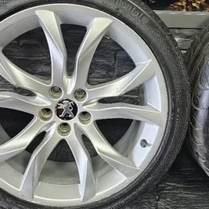 Peugeot 19 inch alloy wheels with 4 tyres - Image 6