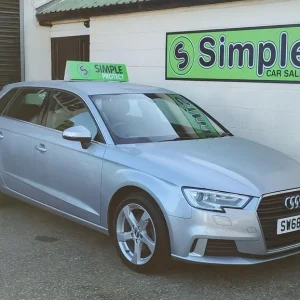 2018 Audi A3 1.5 TFSI Sportback with Black Leather Interior