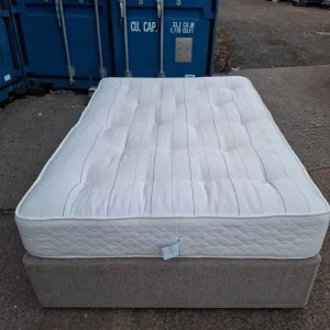 Double divan bed and mattress