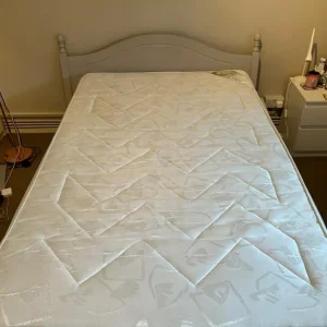 Double bed frame and small double mattress - Image 3