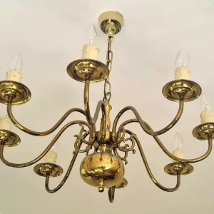 Lights - Brass Chandelier with 8 Arms - Image 2
