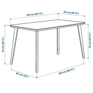 Ikea Lisabo Dining Table - Image 4