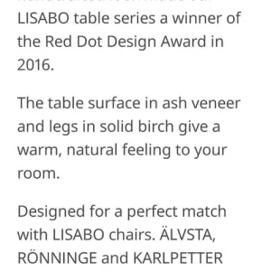 Ikea Lisabo Dining Table - Image 5