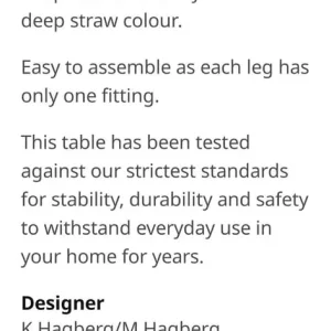 Ikea Lisabo Dining Table - Image 6