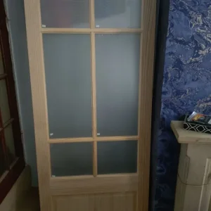 Fortia 2-panel 6-lite clear glazed door