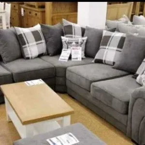 Verona Sofa Set – 3+2 Seater Corner Sofa with Velvet Fabric