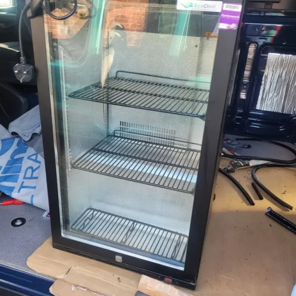 Bar fridge for garage or summer house cafe