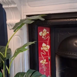 Traditional Fire insert with original tiles - Image 2